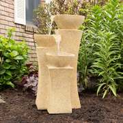 Pure Garden 3-Tier Cascading Pot Outdoor Fountain 50-0003